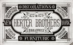 Herter Brothers, Dekorationen, Möbel, 877 & 879 Broadway, New York