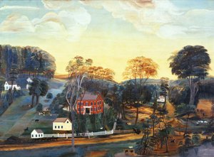 Isaac Powers Farm und Mine, um 1800