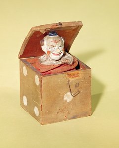 Schachtelmännchen (Clown-Gesicht), 1870-1900