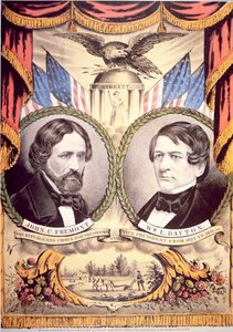Republikanisches Parteiplakat von John Charles Fremont von American School