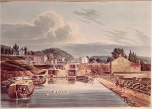 Kreuzung von Erie und Nordkanal, graviert von J. Hill, ca. 1830-32