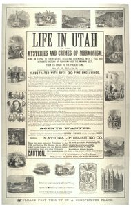Leben in Utah oder die Geheimnisse und Verbrechen des Mormonismus; eine Enthüllung ihrer geheimen Riten und Zeremonien, ca. 1870 von American School