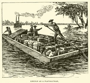 Lincoln als Flachbootmann von American School
