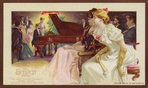 Zuhören bei einem Klavierkonzert