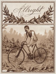 Mann fährt Fahrrad von American School