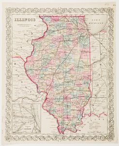 Karte von Illinois von American School