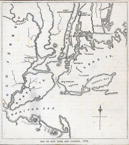 Karte von New York und Umgebung von American School