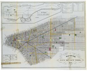 Karte der Stadt New York von American School
