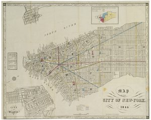 Karte der Stadt New York von American School
