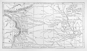 Karte der Goldregion, veröffentlicht in The Weekly von American School