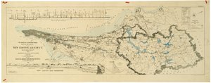Karte des neuen Croton-Aquädukts, des alten Aquädukts und der Bronx River-Pipeline sowie der Einzugsgebiete von Croton und Bronx von American School