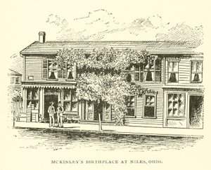 McKinleys Geburtshaus in Niles, Ohio von American School