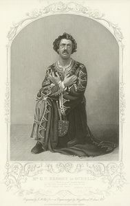 Mr. G. V. Brooke als Othello, Othello, Akt III, Szene 3 von American School