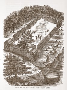 Altes Fort in Boonsborough, 1775