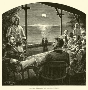 Auf der Veranda in Malabar Point von American School