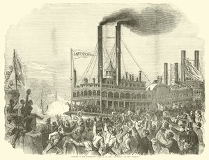 Eröffnung des Mississippi, Ankunft des Imperial in New Orleans, Juli 1863 von American School