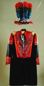 Osage Hochzeitskleid einer Frau, aus Oklahoma