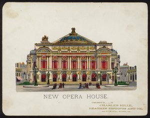 Palais Garnier Opernhaus, Paris, Frankreich (Chromolithografie) von American School