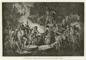 Pocahontas rettet das Leben von Captain John Smith