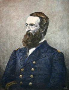 Porträt von David Dixon Porter (1813-91), Admiral der Bundesmarine von American School
