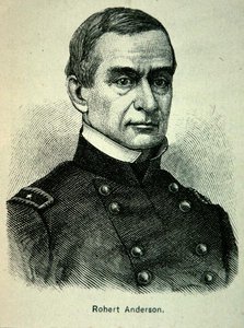 Porträt von Major Robert Anderson (1805-71) von American School
