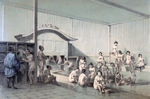 Öffentliches Bad in Simoda, 1856