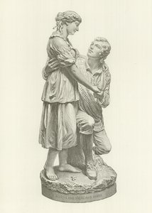 Robert Burns und Highland Mary (Gravur) von American School