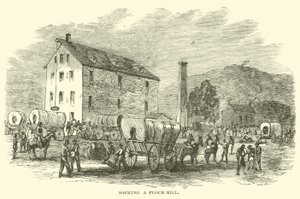 Plünderung einer Mühle, Juli 1864