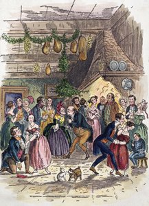 Szene aus A Christmas Carol, von Charles Dickens