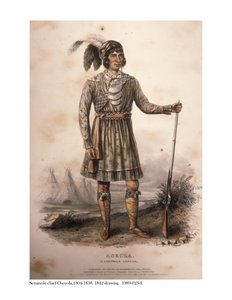 Seminolen-Häuptling Osceola, 1842 von American School