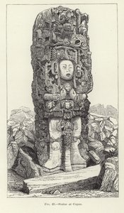 Statue in Copan von American School