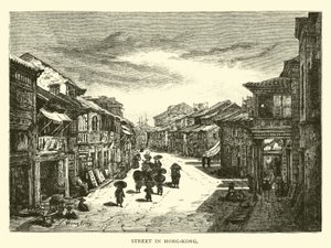 Straße in Hongkong
