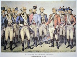Kapitulation von Lord Cornwallis in Yorktown, Virginia