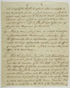 Die Bill of Rights, Kopie unterzeichnet in Federal Hall, 1789