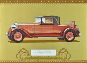 Das Cabriolet Coupe, Ein Custom Eight von Packard, veröffentlicht 1930