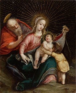 Die Heilige Familie mit Johannes dem Täufer, 18. Jahrhundert