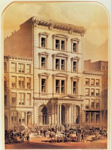 Die New Yorker Börse, graviert von The Major and Knapp Co., veröffentlicht von Edmond Parsloe, New York, 1870 von American School