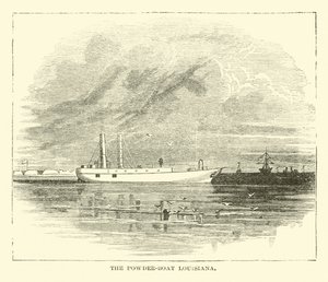 Das Pulverboot Louisiana, Dezember 1864 von American School