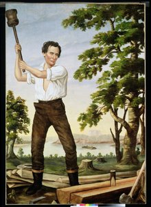 Der Holzspalter, ca. 1860
