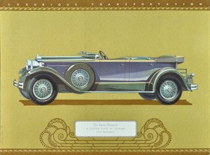 Der Sport Phaeton, Ein Custom Eight von Packard, veröffentlicht 1930 von American School