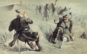Der schreckliche Kampf zwischen General Risingh und Peter Stuyvesant vor Fort Christina