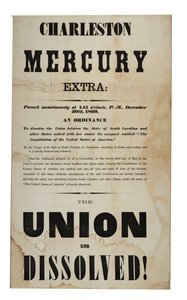 Die Union ist aufgelöst! (Charleston Mercury, Extra Ausgabe), 20. Dezember 1860 von American School