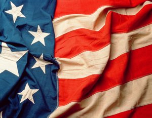 Die Flagge der Vereinigten Staaten, vor 1912 (Detail) von American School