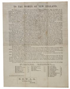 An die Frauen von Neuengland (Rundschreiben), ca. 1862-1865 von American School