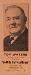 Tom Waters, Veteran der Bühne von American School