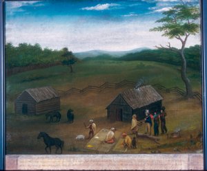Ansicht in Elkhart County, Indiana von American School