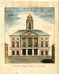 Ansicht des Bundesgebäudes in New York von American School