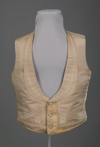 Hochzeitsweste, ca. 1855 (Vorderansicht) von American School