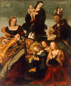 Madonna mit Kind und Heiligen Gregor dem Großen von Amico Aspertini