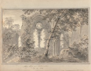 Ansichten in England, Schottland und Wales: Netley Abbey bei Southampton, 24. Juli 1804